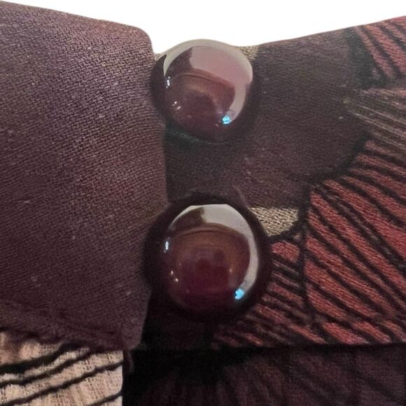 Charlotte Russe Sheer Floral Dress Ruffle Sleeve Fall Layering Purple S - Picture 9 of 13